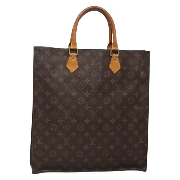 LOUIS VUITTON Monogram Sac Plat Hand Bag M51140 - Picture 1 of 12